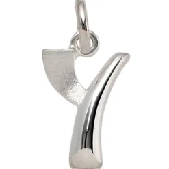 Anhänger 9,4x14,7mm Buchstabe Y aus 925 Silber glänzend teilmattiert Unisex