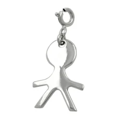 Anhänger 19x13mm Charm Einhänger Junge aus 925 Silber glänzend Damen