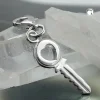 Anhänger 20,5x7mm Charm Einhänger Schlüssel aus 925 Silber Damen Silberanhänger