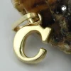 Anhänger 8x5mm Einhänger C Goldbuchstabe Buchstabe aus 375 Gold Gelbgold