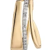 Anhänger 10,8x17,6mm eleganter mit 15 Diamanten 0.1Ct W/P1 585 Gold Gelbgold