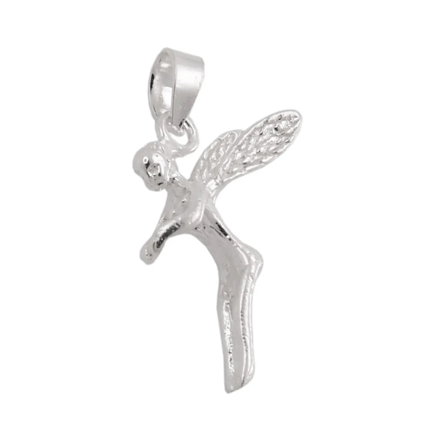 Anhänger 18x12mm Elfe aus 925 Silber Kettenanhänger Halsschmuck Damen