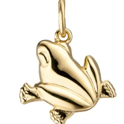 Anhänger 11,4x13,2mm Frosch Fröschlein aus 333 Gold Gelbgold Goldanhänger