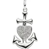 Anhänger 14,8x25,2mm Glaube Liebe Hoffnung mit weißen Zirkonia 925 Silber