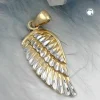 Anhänger 21x9,5mm Goldanhänger Engelsflügel Flügel aus 375 Gold bicolor Damen