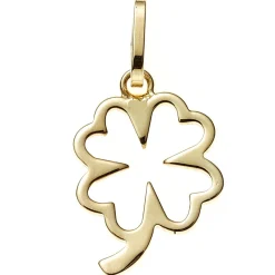 Anhänger 9,8x11,2mm Goldanhänger Kleeblatt durchbrochen 333 Gold Gelbgold Damen