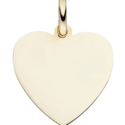 Anhänger 14,7x15,3mm Gravurplatte Herz aus 333 Gold Gelbgold glänzend Damen