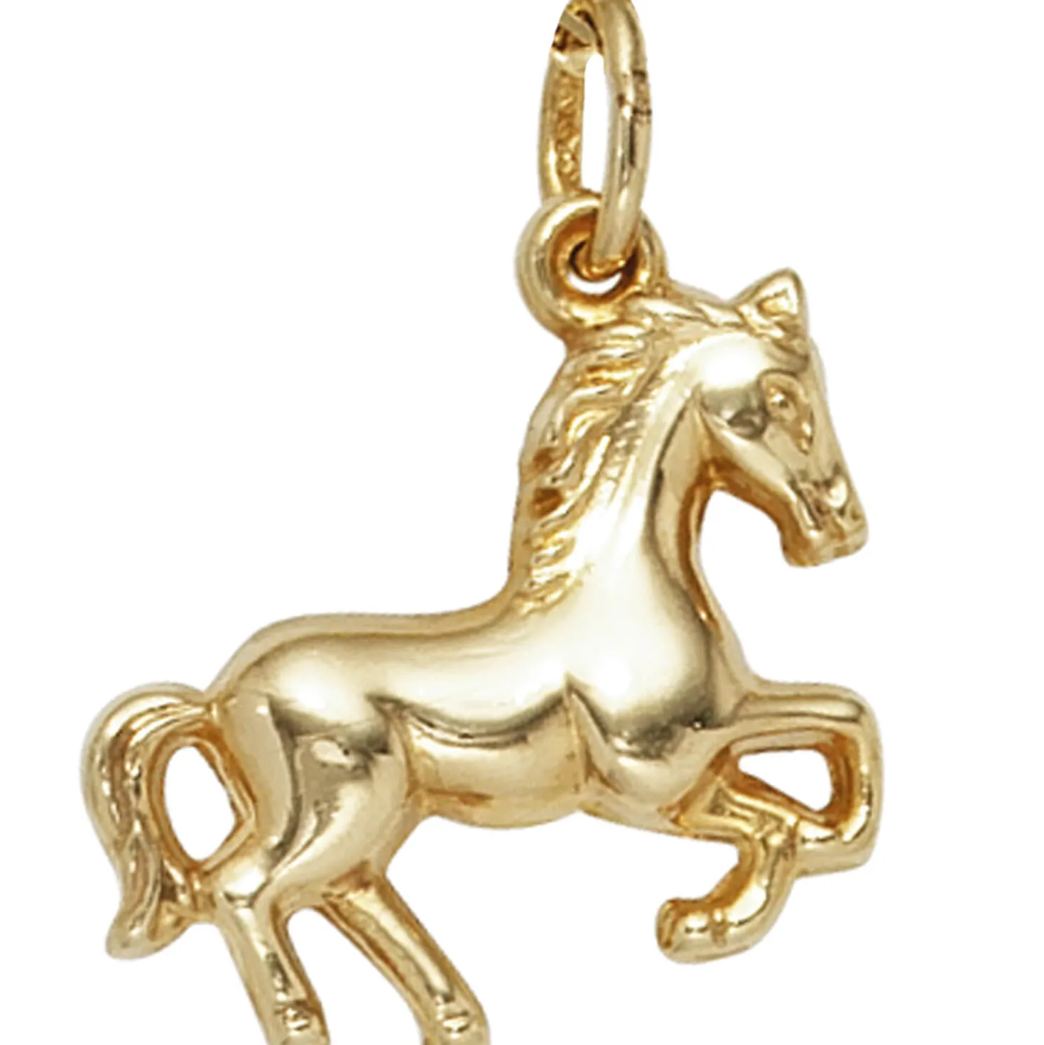 Anhänger 15,9x13,6mm Halsschmuck Pferd aus 333 Gold Gelbgold Kettenanhänger