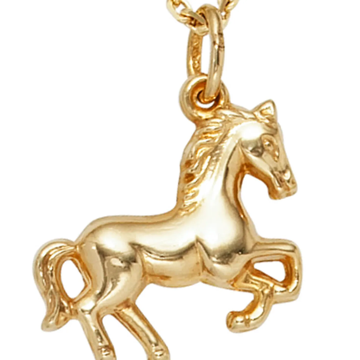 Anhänger 15,9x13,6mm Halsschmuck Pferd aus 333 Gold Gelbgold Kettenanhänger