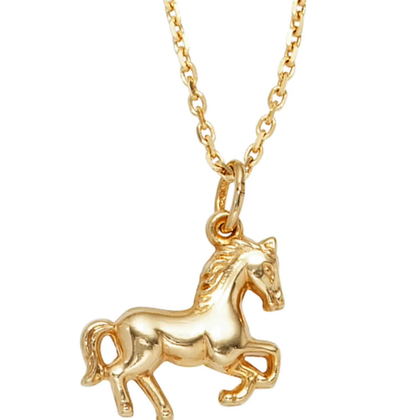Anhänger 15,9x13,6mm Halsschmuck Pferd aus 333 Gold Gelbgold Kettenanhänger
