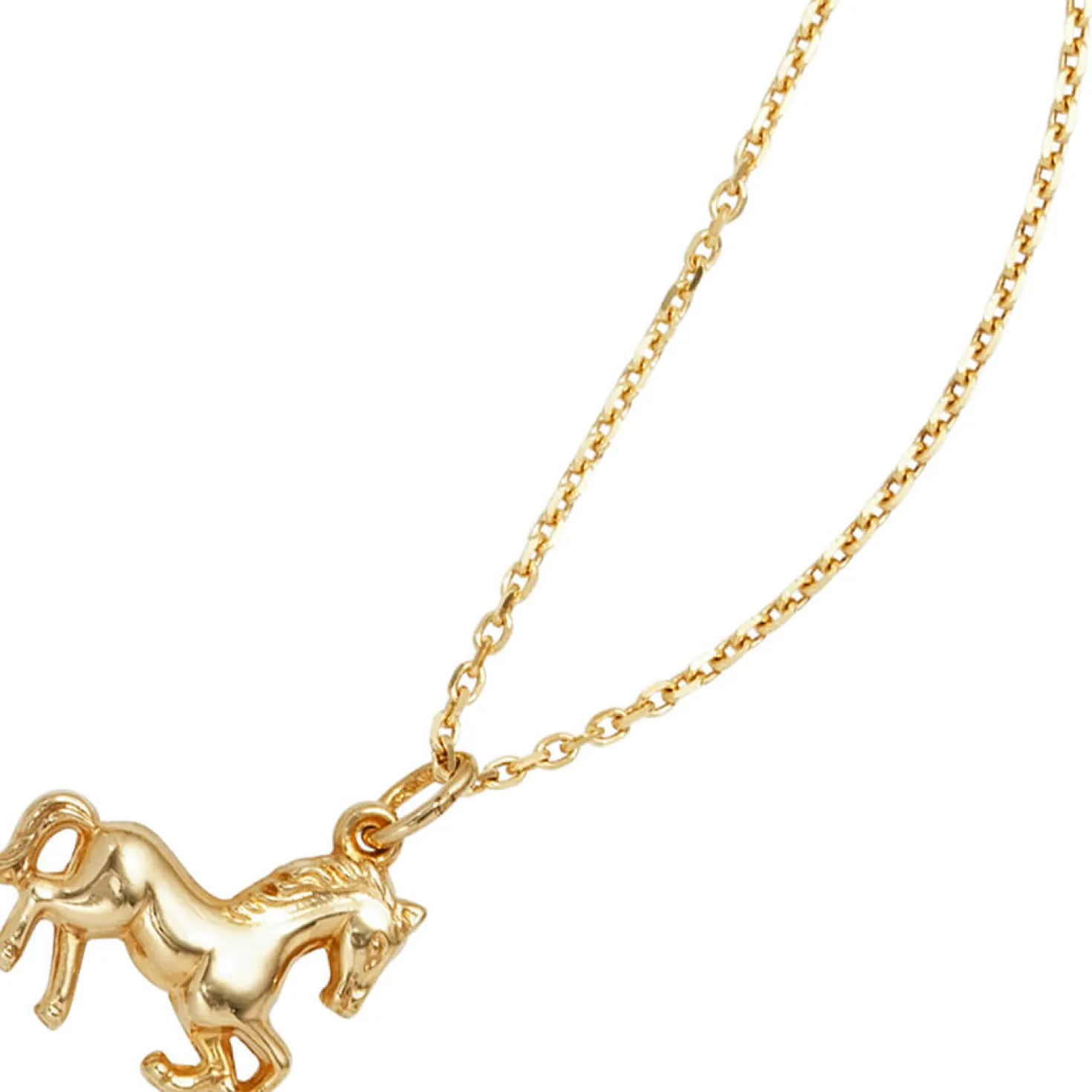 Anhänger 15,9x13,6mm Halsschmuck Pferd aus 333 Gold Gelbgold Kettenanhänger