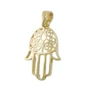 Anhänger 16x12mm Hand Schutzsymbol mit Ornament 375 Gold Gelbgold Halsschmuck