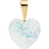 Anhänger 12x19,1mm Herz aus Opal & 333 Gold Gelbgold Herzanhänger Damen