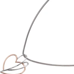 Anhänger 20,5x29,5mm Herz mit 6 Diamanten 0.02Ct Brillanten 585 Gold Rotgold