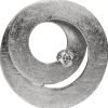 Anhänger 20,8x21,2mm in Spiralform 585 Gold Weißgold Diamant 0,09 Ct rund