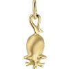 Anhänger 7,5x18,6mm Kinder Maus Mäuschen aus 333 Gold Gelbgold teilmatt