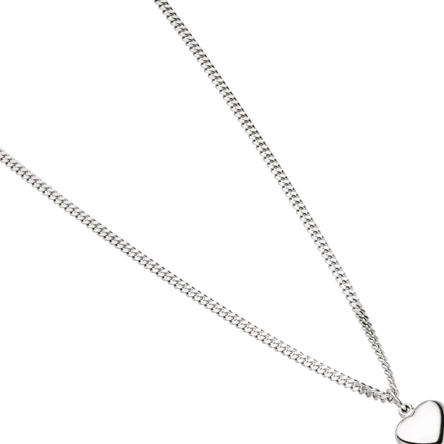 Anhänger 8,4x9,5mm kleines Herz Herzchen abgerundet aus 925 Silber glänzend