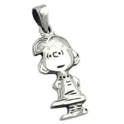 Anhänger 25x11mm kleines Mädchen aus Trickfilm echtes 925 Silber für Kinder
