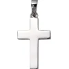 Anhänger 10,6x19mm Kreuz Silberkreuz 925 Silber rhodiniert schlicht Unisex