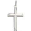 Anhänger 16x27,4mm Kreuz 925 Silber teilmatt glänzend Silberanhänger Unisex