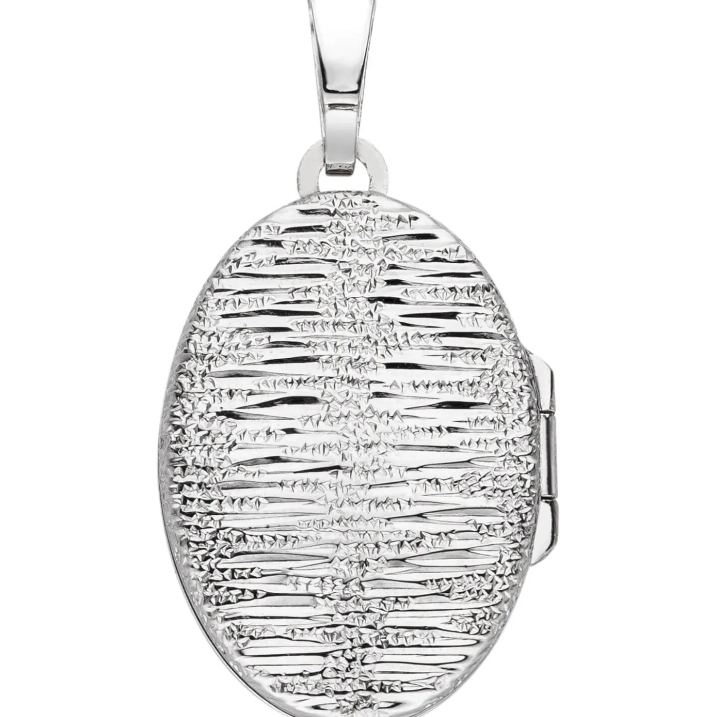 Anhänger 17,2x26mm Medaillon zum Öffnen 925 Silber Muster mit Struktur 2 Fotos