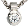 Anhänger 4,5x7,3mm mit Diamant 0.12Ct Brillant 950 Platin Solitäranhänger