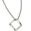Anhänger 15x14,8mm mit Diamant 0.03Ct W/SI Brillant weiß 950 Platin Quadrat