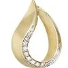 Anhänger 13,8x18,9mm mit 10 Diamanten 0.066Ct Brillanten 585 Gold Gelbgold