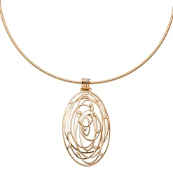 Anhänger 32,9x55,1mm mit 12 Diamanten 0.14Ct Netz aus Faden 585 Rotgold