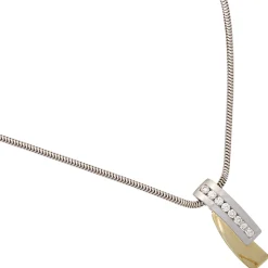 Anhänger 8,2x23mm mit 8 Diamanten 0.24Ct TC/P1 Brillanten 585 Gold gelb/weiß