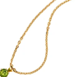 Anhänger 5,9x10,1mm mit Peridot grün & 585 Gold Gelbgold Halsschmuck Damen