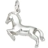 Anhänger 21,4x21mm Pferd aus 925 Silber Sterlingsilber rhodiniert Halsschmuck