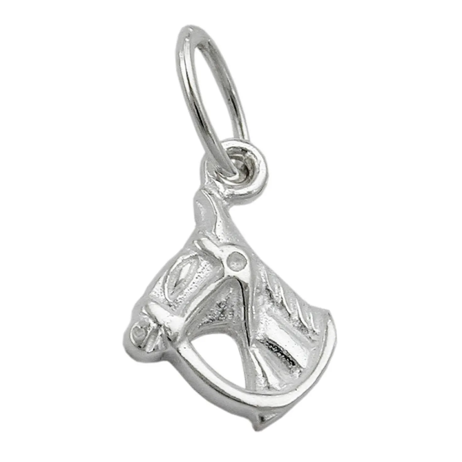 Anhänger 14x10mm Pferd Pferdekopf aus 925 Sterling Silber Kettenanhänger Kinder