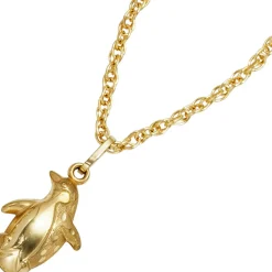 Anhänger 10,3x16,6mm Pinguin aus 333 Gold Gelbgold glänzend