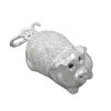Anhänger 22x11mm - Schweinchen Ferkel Schwein Glücksschwein 925 Silber Damen