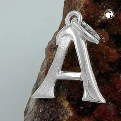 Anhänger 15x13mm Silberanhänger Buchstabe A aus echtem 925 Silber Unisex