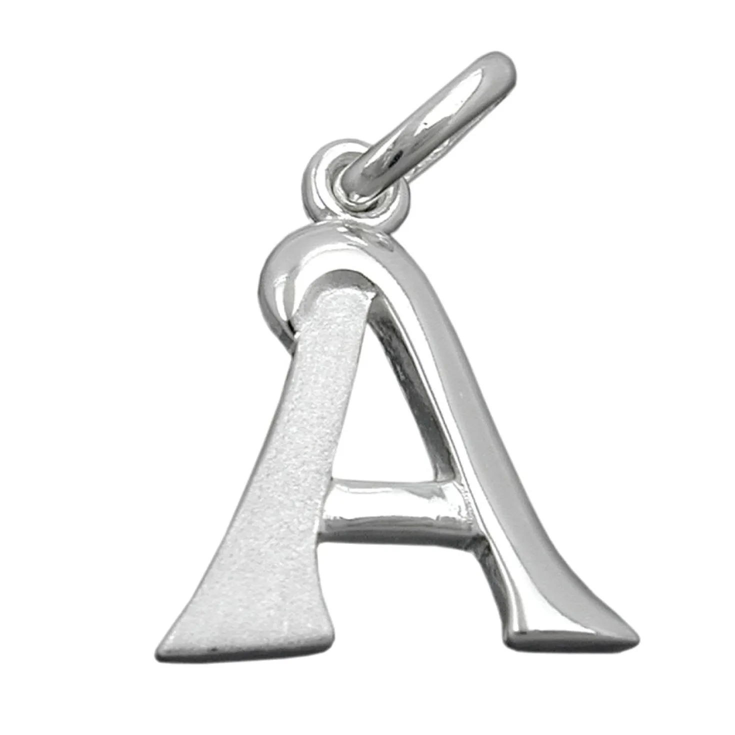 Anhänger 15x13mm Silberanhänger Buchstabe A aus echtem 925 Silber Unisex