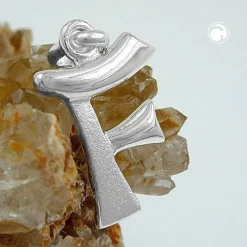 Anhänger 15x11mm Silberanhänger Buchstabe F aus echtem 925 Silber Unisex