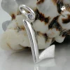 Anhänger 15x9mm Silberanhänger Buchstabe L aus echtem 925 Silber Unisex