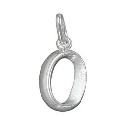 Anhänger 15x9mm Silberanhänger Buchstabe O aus echtem 925 Silber Unisex