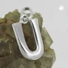 Anhänger 15x9mm Silberanhänger Buchstabe U aus echtem 925 Silber Unisex