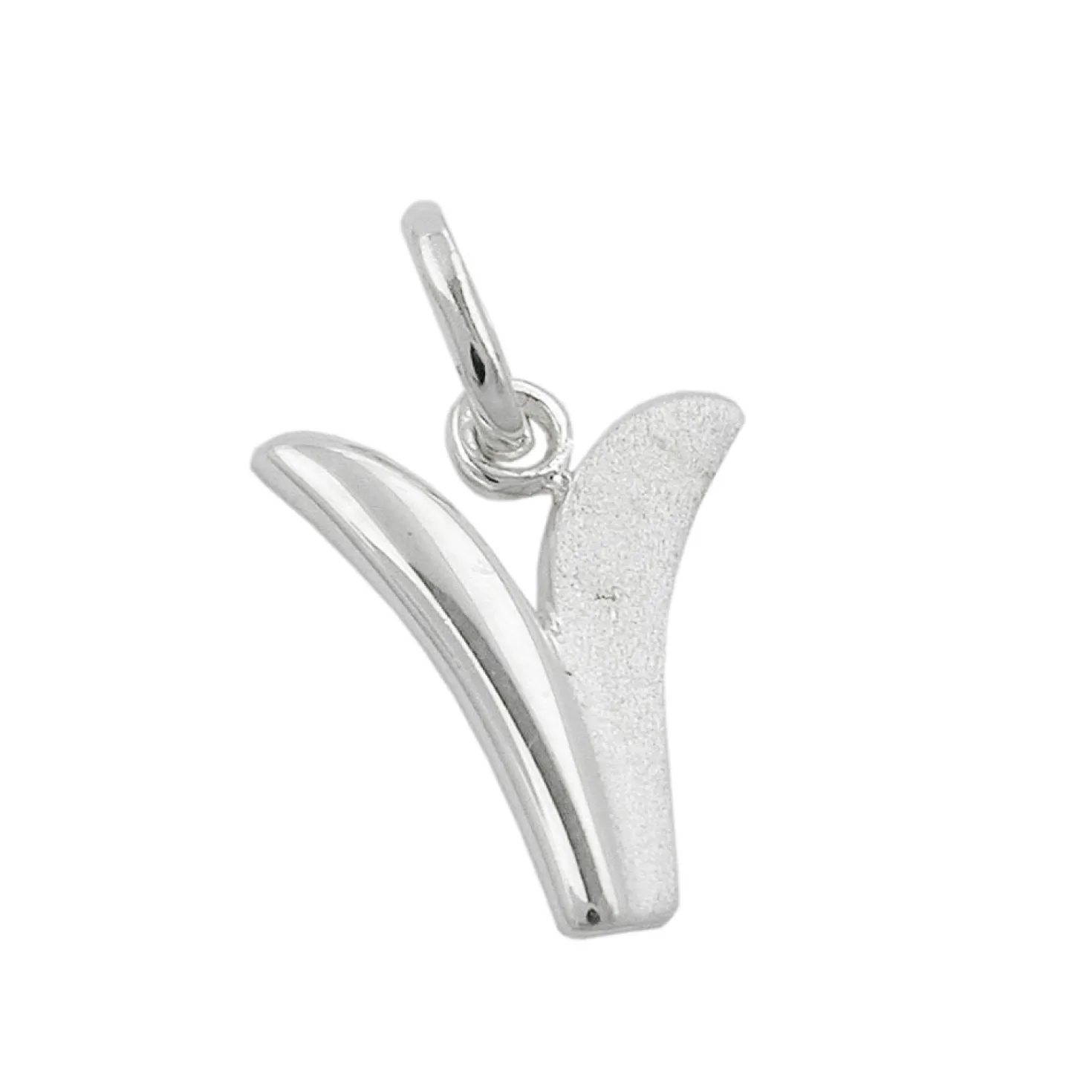 Anhänger 15x11mm Silberanhänger Buchstabe V aus echtem 925 Silber Unisex