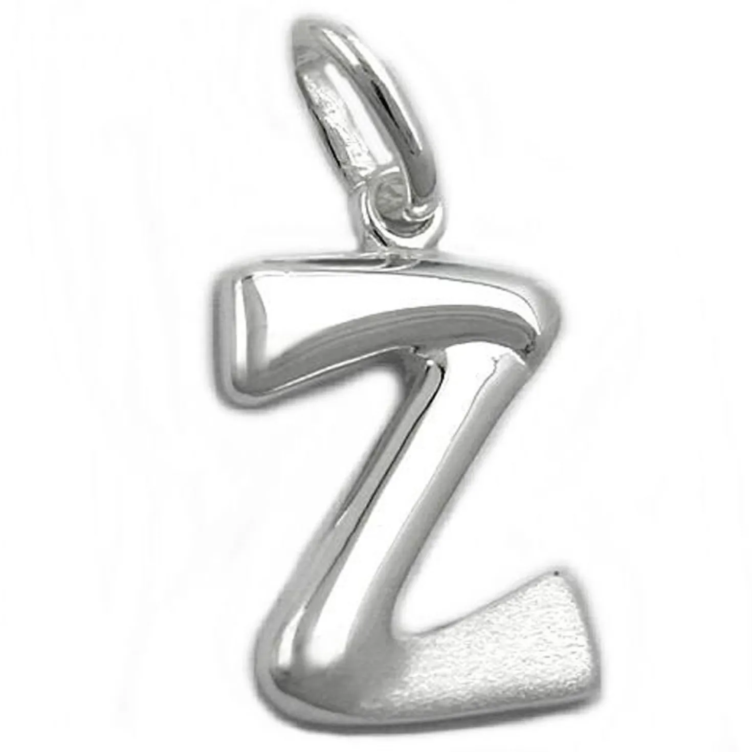 Anhänger 15x10mm Silberanhänger Buchstabe Z aus echtem 925 Silber Unisex