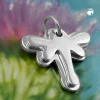 Anhänger 17x17mm Silberanhänger Doppel Schmetterling aus 925 Silber Kinder