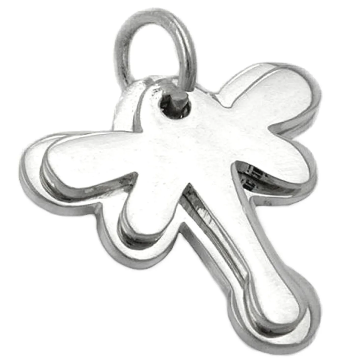 Anhänger 17x17mm Silberanhänger Doppel Schmetterling aus 925 Silber Kinder