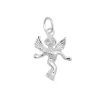 Anhänger 18x13mm Silberanhänger hübscher Engel echtes 925 Silber Damen