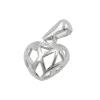 Anhänger 11x10mm Silberanhänger Herz durchbrochen 925 Silber für Damen
