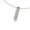 Anhänger 34x6mm Stäbchen mit 40 Diamanten 0,60ct 750 Gold Weißgold
