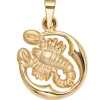 Anhänger 15,3x18,1mm Sternzeichen Skorpion 375 Gold Gelbgold Horoskop