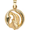 Anhänger 14,8x19,3mm Sternzeichen Steinbock 375 Gold Gelbgold Horoskop